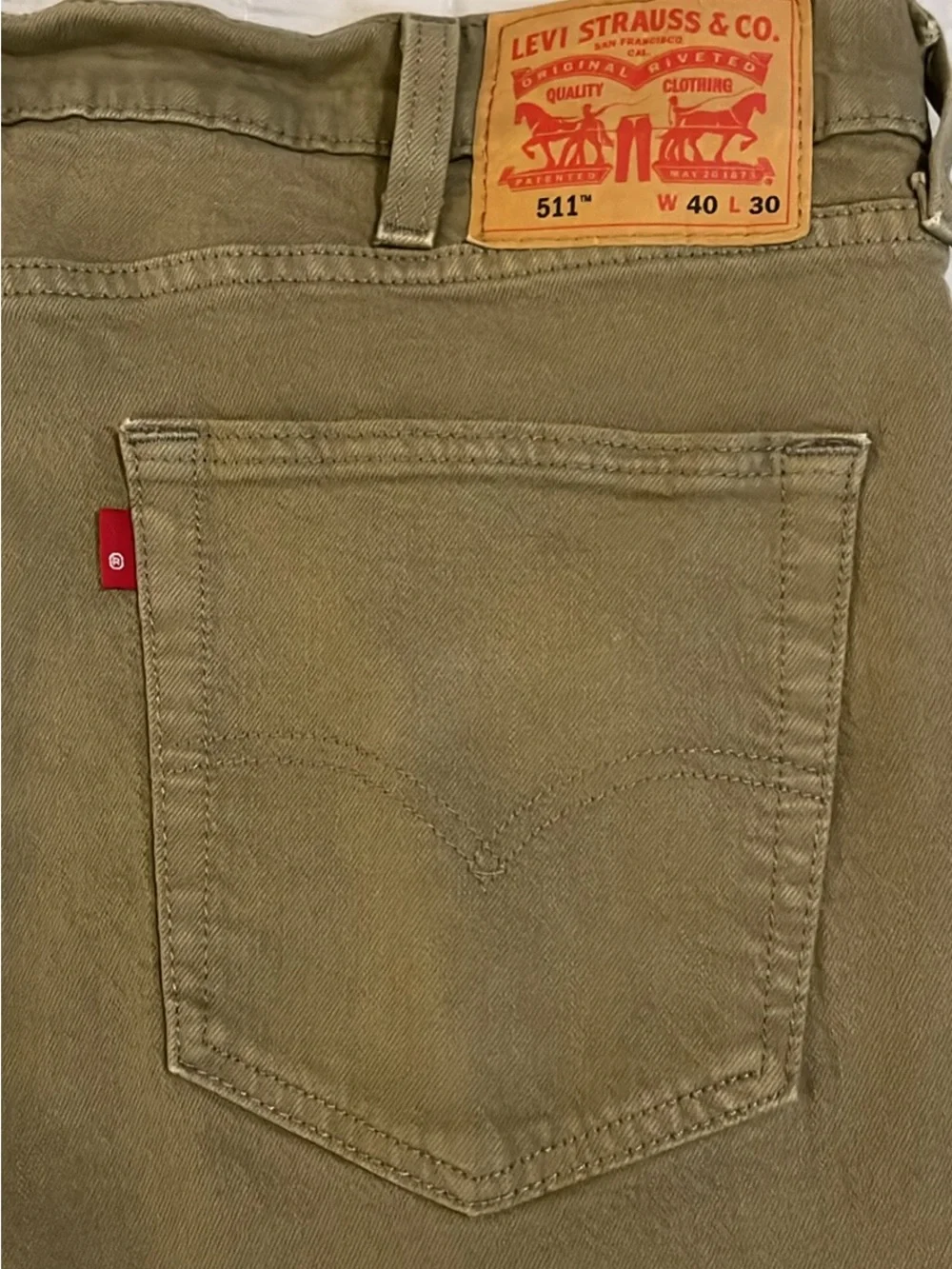 Levi's Straight Jeans - Olive Brown